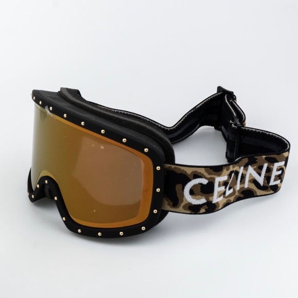 New! Celine Ski Mask C40196U 99C, Gold Mirror, Authentic - Picture 9 of 16